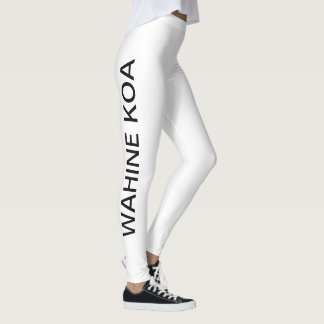 Legging Pernas de Na Wahine Koa (Preto a Branco)