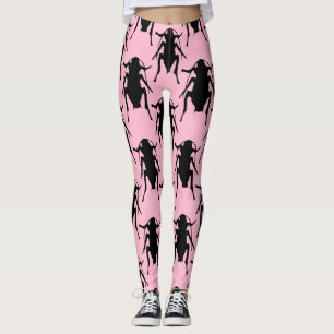 Legging Pernas de ônibus cor-de-rosa