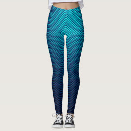 Legging Pernas de padrão de fibra de carbono azul