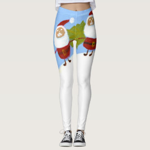 Legging Pernas de Papais noeis de Natal