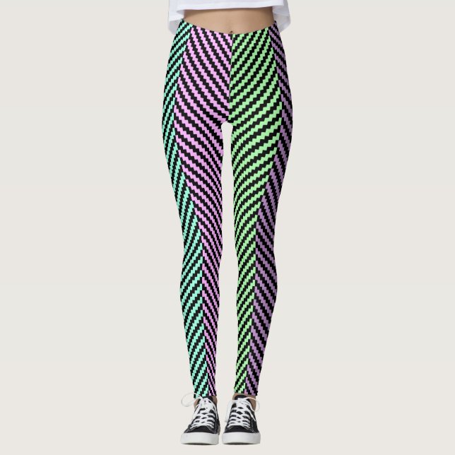 Legging Pernas de pastel zigzag (Frente)