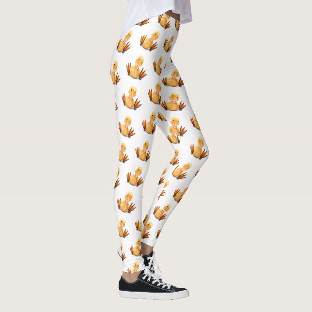 Legging Pernas de Patos Amarelos (Direita)