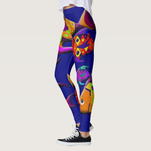 Legging Pernas de Peixes Grandes