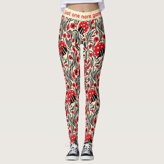 Legging Pernas de picleball e deixar morrer (Frente)