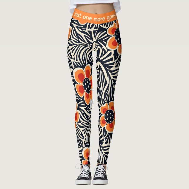 Legging Pernas de picleball e deixar morrer (Frente)