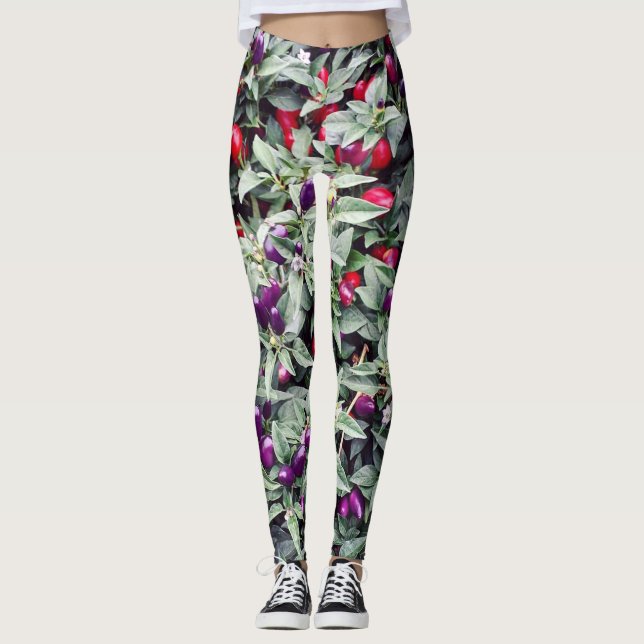 Legging Pernas de Pimenta Roxo (Frente)