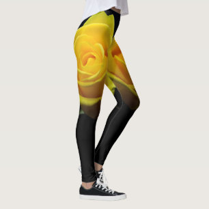 Legging Pernas de Rosa Amarelas