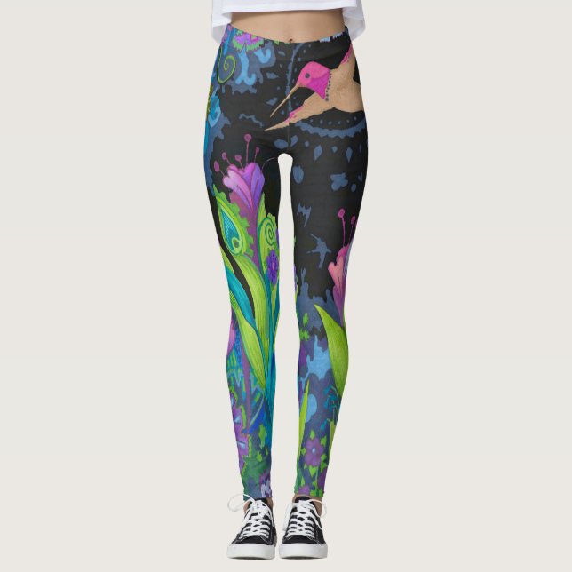 Legging Pernas de Sangue do Hummingbird (Frente)