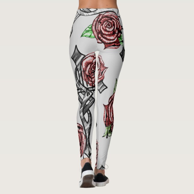 Legging Pernas de sangue e Rosas (Verso)