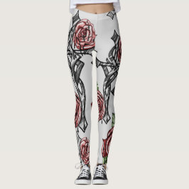 Legging Pernas de sangue e Rosas