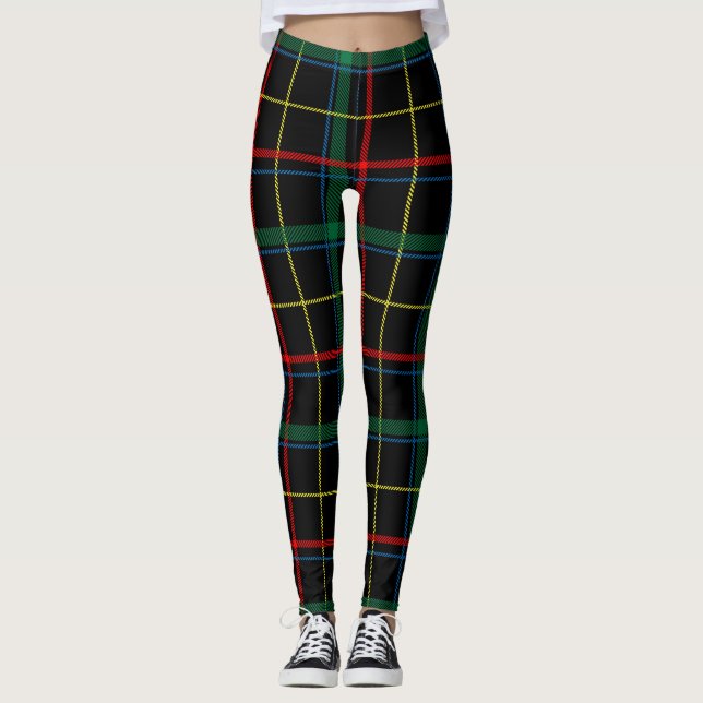Legging Pernas de tartan xadrez (Frente)