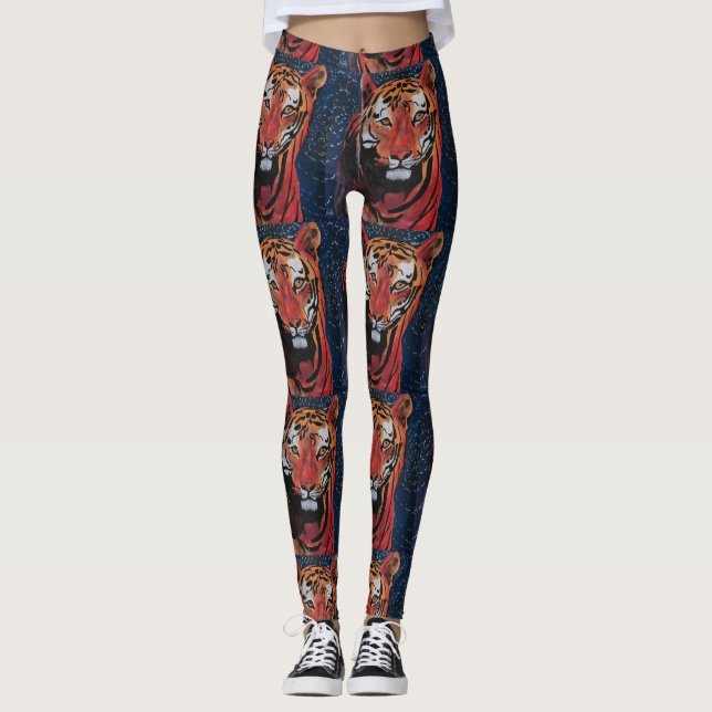 LEGGING PERNAS DE TIGER PELA ARTISTA PAULA REILLY. (Frente)