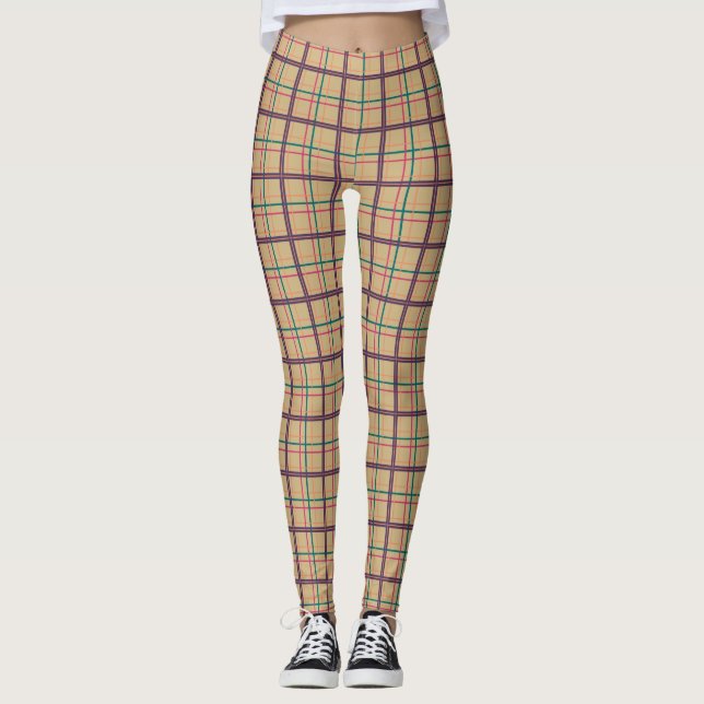 Legging Pernas de Xadrez de Verão (Frente)