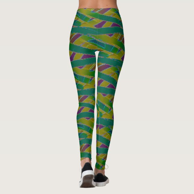 Legging Pernas design sem costura, molhadas colorido (Verso)
