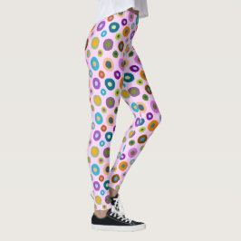 Legging Pernas divertidas por todos os pontos coloridos a 