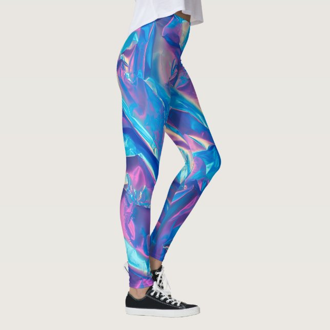 Legging Pernas do arco-íris amassadas (Direita)
