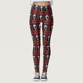 Legging Pernas do Dia das Bruxas de Skelton Skulll Skulll 