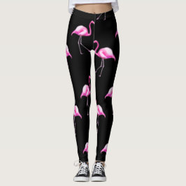 Legging Pernas do flamingo preto