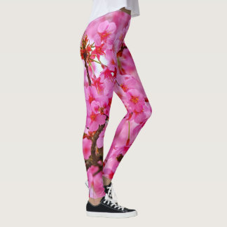 Legging Pernas do Flor-de-Cereja Rosa
