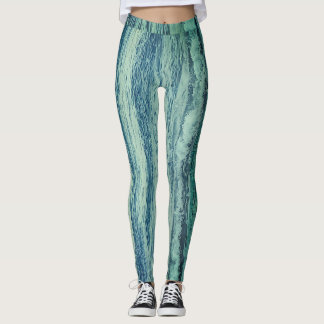 Legging Pernas do Mar Azul Profundo