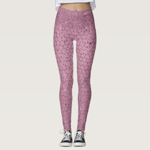 Legging Pernas Douradas Sparkly Rosa