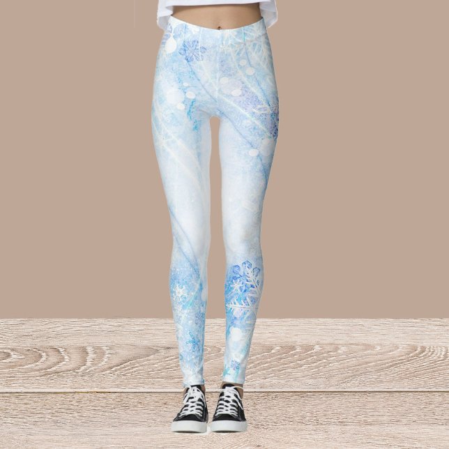 Legging Pernas em flocos de neve do inverno (Criador carregado)