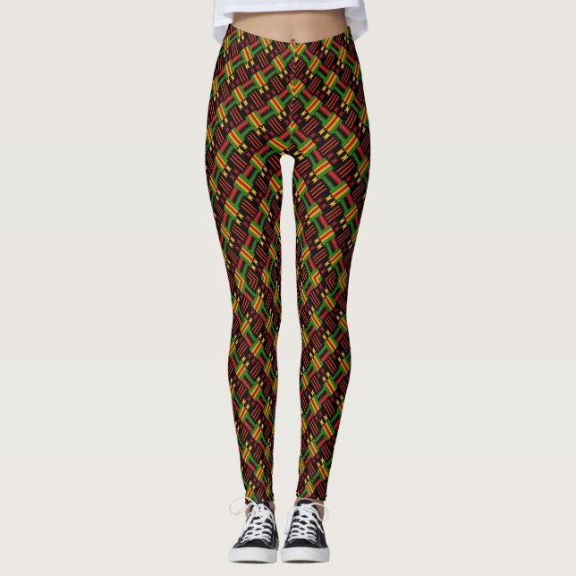 Legging Pernas Escuras Superiores Afro-Pop (Frente)