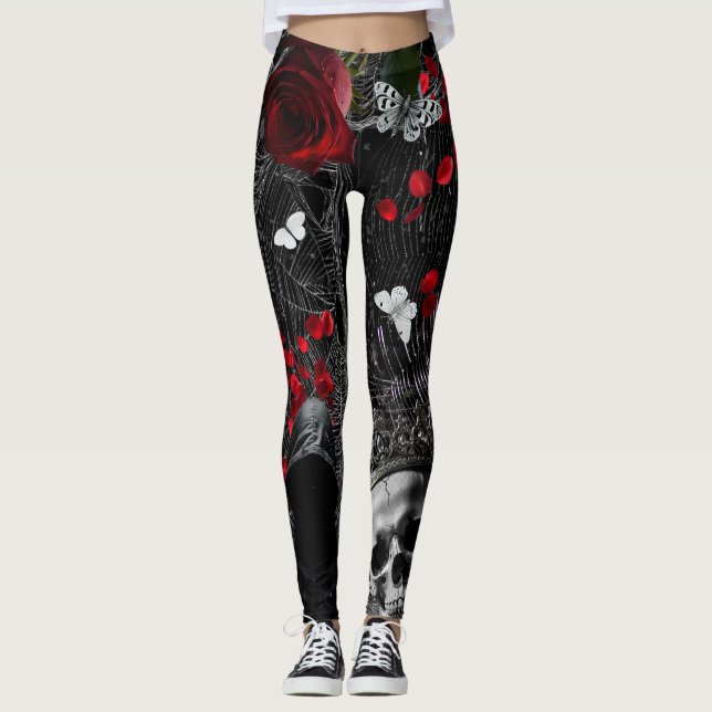 Legging Pernas femininas assombrando Adeline Zade Meadows  (Frente)