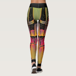 Legging Pernas flamejantes pretas
