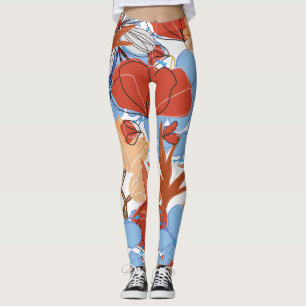 Legging pernas florais