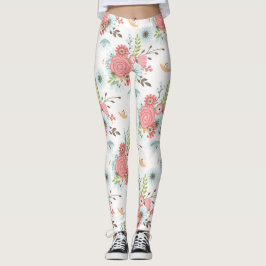 Legging Pernas Florais Coloridas
