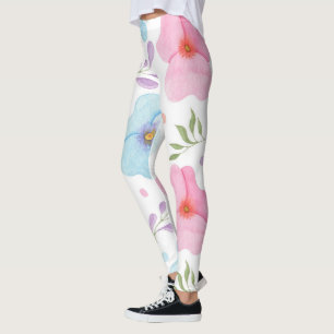 Legging Pernas Florais primavera - Calças De Ioga De Sangu