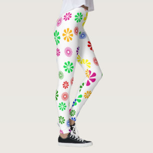 Legging Pernas/Flores e Espirais