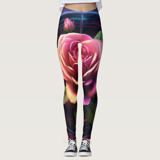 Legging Pernas grandes Rosa (Frente)