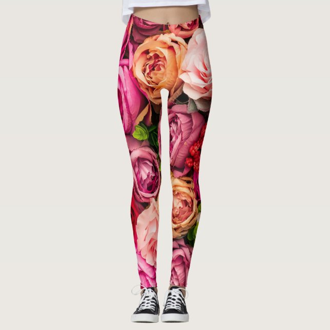 Legging Pernas grandes Rosa (Frente)