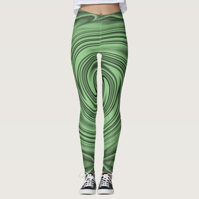 Legging Pernas Incurvas Monocromáticas Pretas, Tortas (Frente)