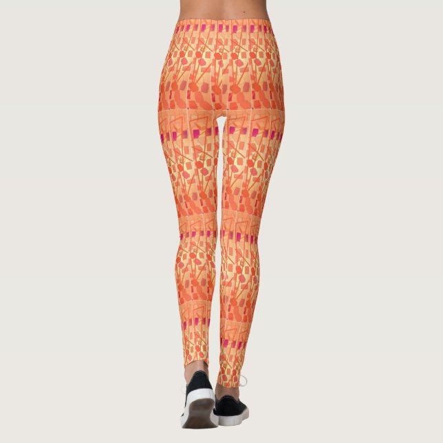 Legging Pernas laranja (Verso)