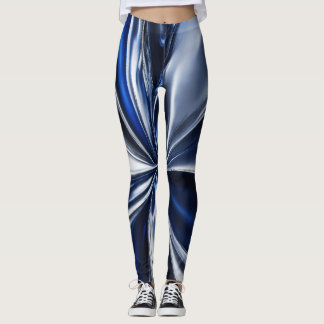 LEGGING PERNAS MULHERES AZUL ESCURO METÁLICO
