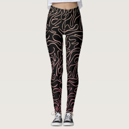 Legging Pernas mulheres cor-de-rosa
