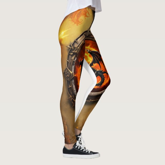 Legging "Pernas Pendentes do Dragão Epic - Ignite seu (Direita)