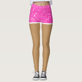 Legging Pernas Perfeitas em Shorts Curto de Brilho Falso R