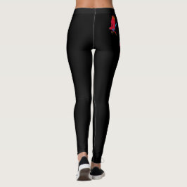 Legging Pernas pretas com peças