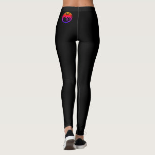 Legging Pernas pretas de Neon Dragon
