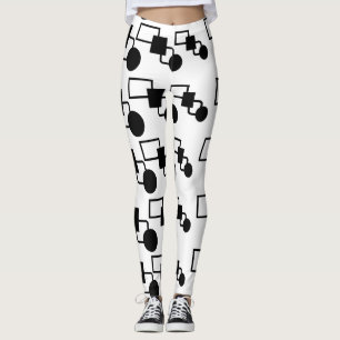 Legging Pernas Pretas E Brancas