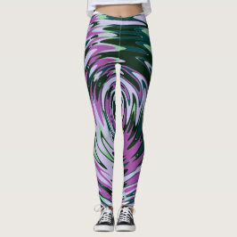 Legging Pernas Rebeldes Roxas e Verdes para Mulheres