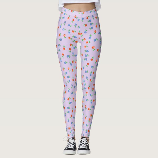 Legging Pernas roxas bonito (Frente)