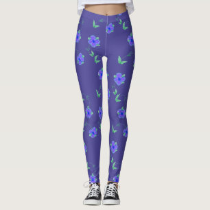 Legging Pernas Roxas Flores