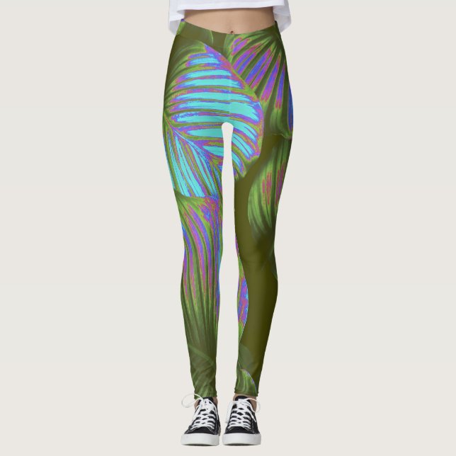 Legging Pernas Tropicais Arco-Íris (Frente)