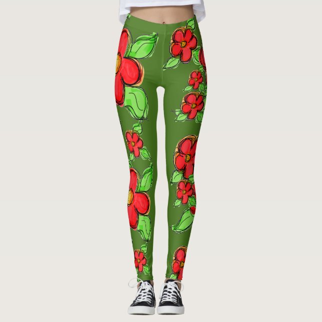 Legging Pernas Verdes de Moisés Flores (Frente)