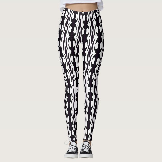 Legging Pernas Vivas: Meias-calças com Padrões Únicos em A (Frente)